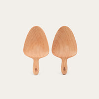 Wooden Beechwood Pantry Scoop 2pk
