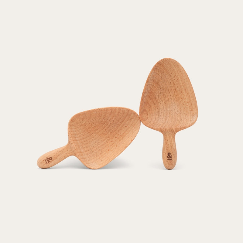 Wooden Beechwood Pantry Scoop 2pk