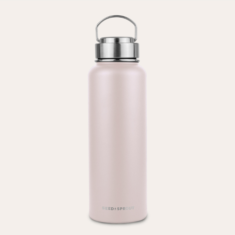 pink sports bottle when exercising