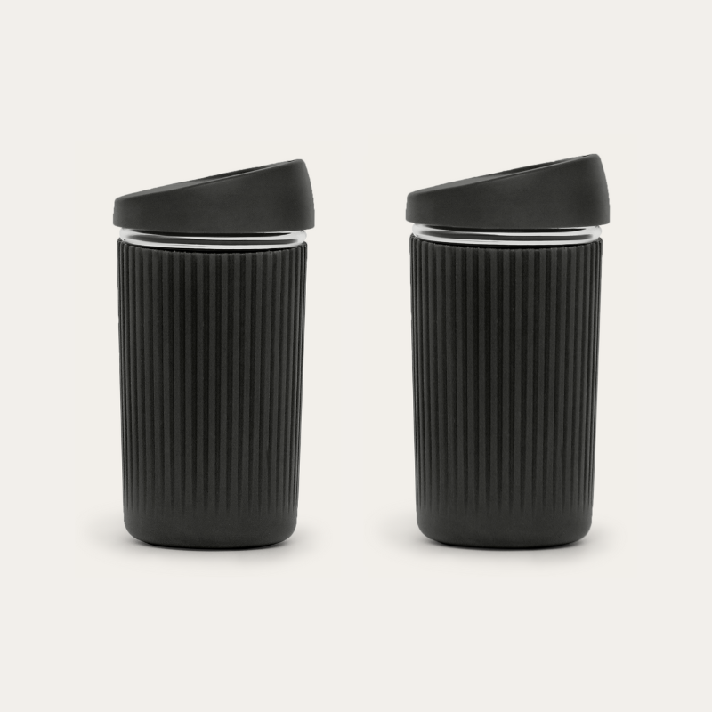 Reusable Glass Coffee Cup | 12oz