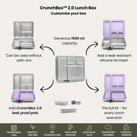 CrunchBox 2.0 Lunch Box | Leak Resistant Seal