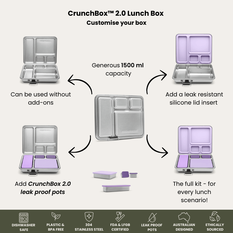 CrunchBox 2.0 Lunch Box | Leak Resistant Seal