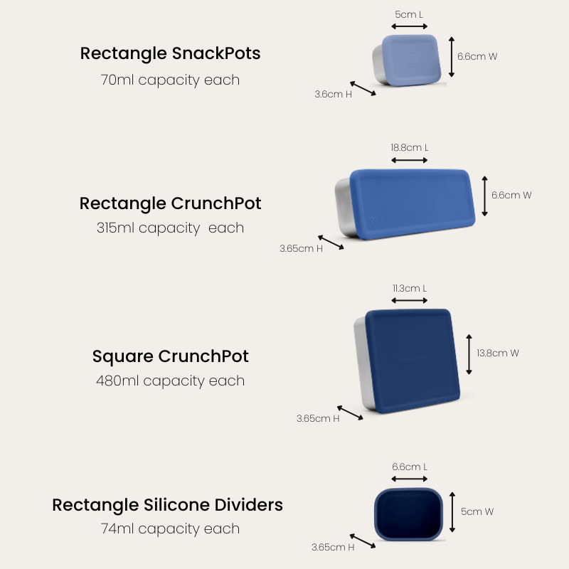 Silicone Snack Pot Dividers | 2pk