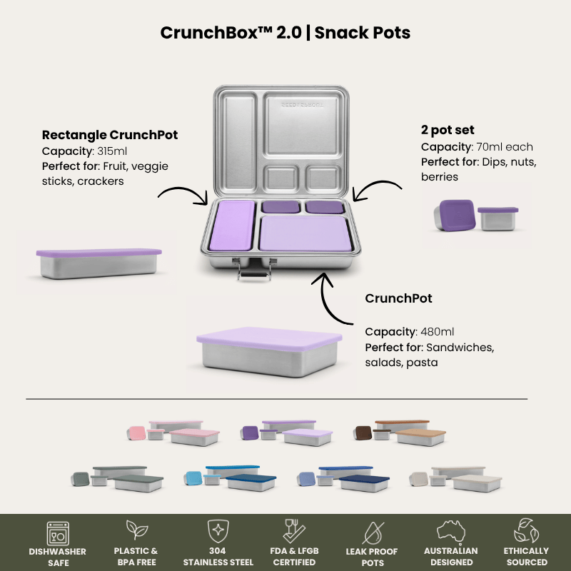 CrunchBox™ 2.0 Lunch Box | Snack Pots
