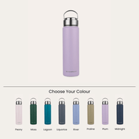 the 8 colours of the 360oz travel bottles with lid randing from pink to green to black
