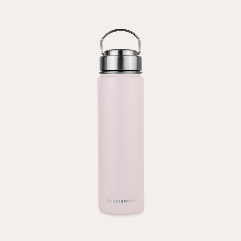 peony pink air tight matcha bottle for women
