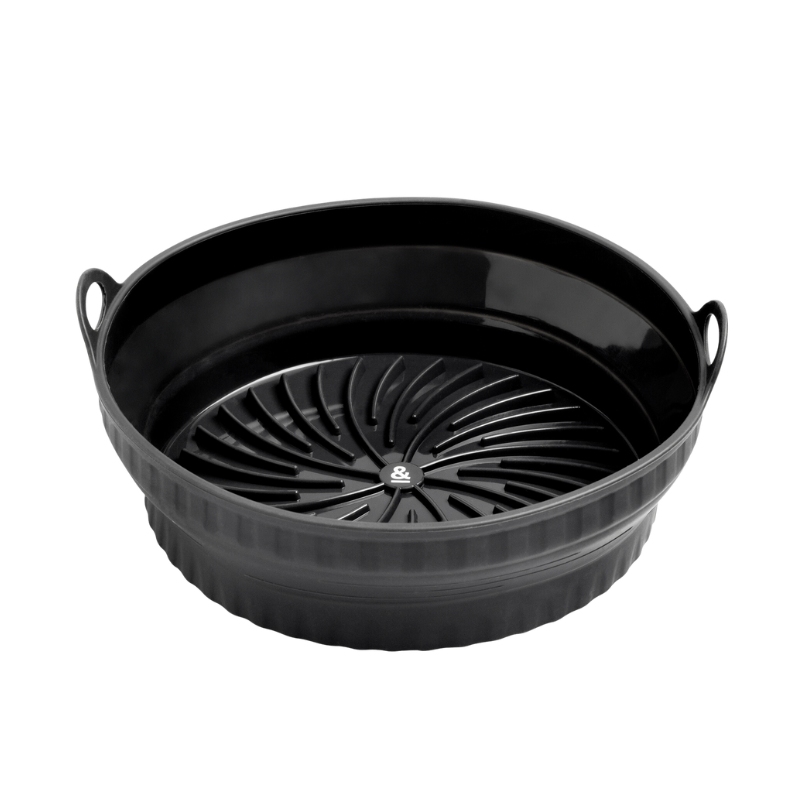 Round Silicone Air Fryer Bowl for cooking 