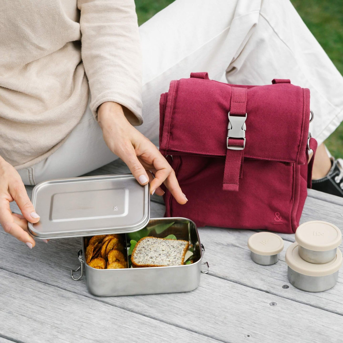 Reusable Lunch and Snack Set