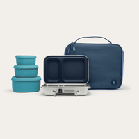 Bento Lunch Box Set | Bag & Silicone Nesting Containers