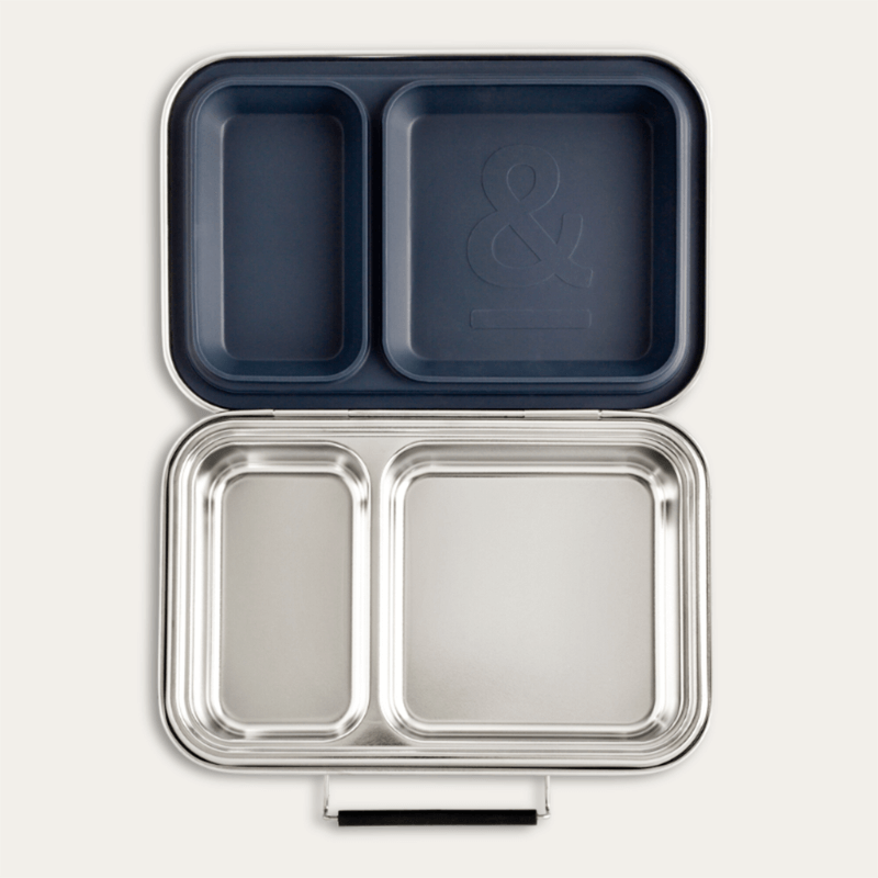 bento Lunch Box with Indigo silicone seal