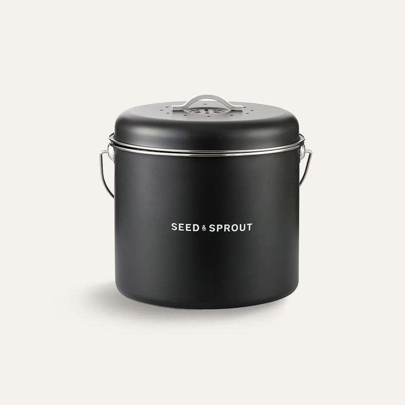 Black Kitchen Compost Bin