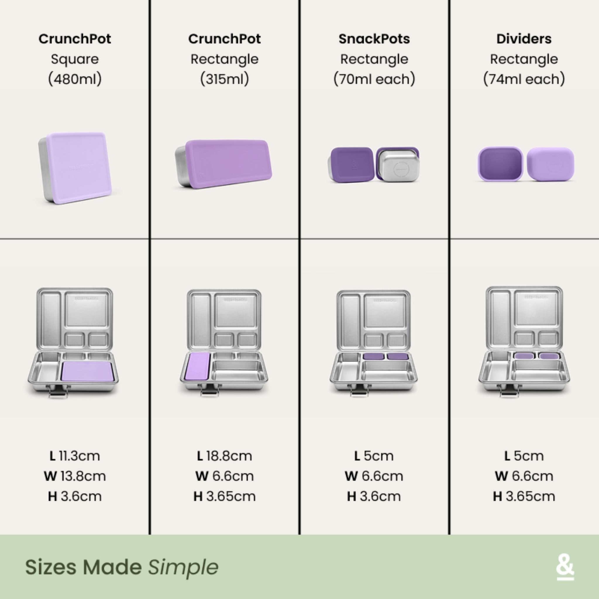 CrunchBox™ 2.0 Lunch Box | Snack Pots