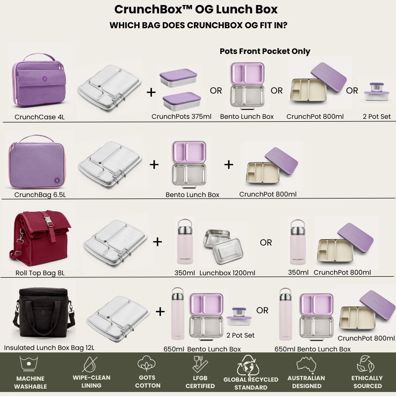 CrunchBox™ Stainless Steel Lunch Box | The Last Bento Box You'll Buy