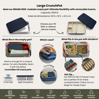 CrunchBox™ OG Lunch Box | Pots & Bag & Snack Container