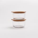 best glass dip container set