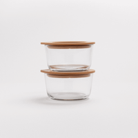 best glass dip container set