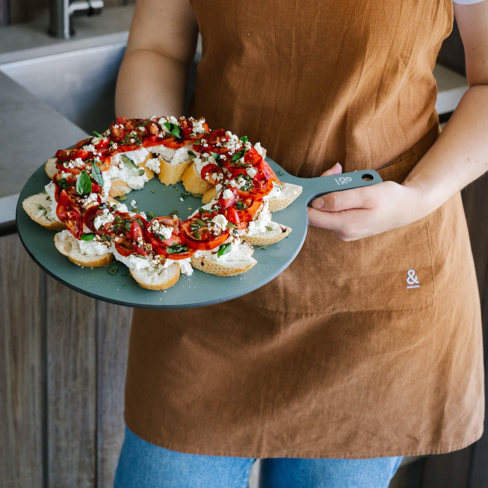 Green-eco-kitchen-wooden-board
