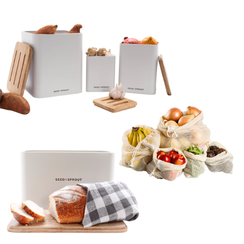Kitchen Storage Essentials Set | Mushroom White