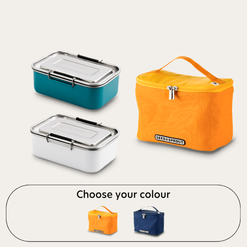 food-grade stainless steel lunch box and insulated bag