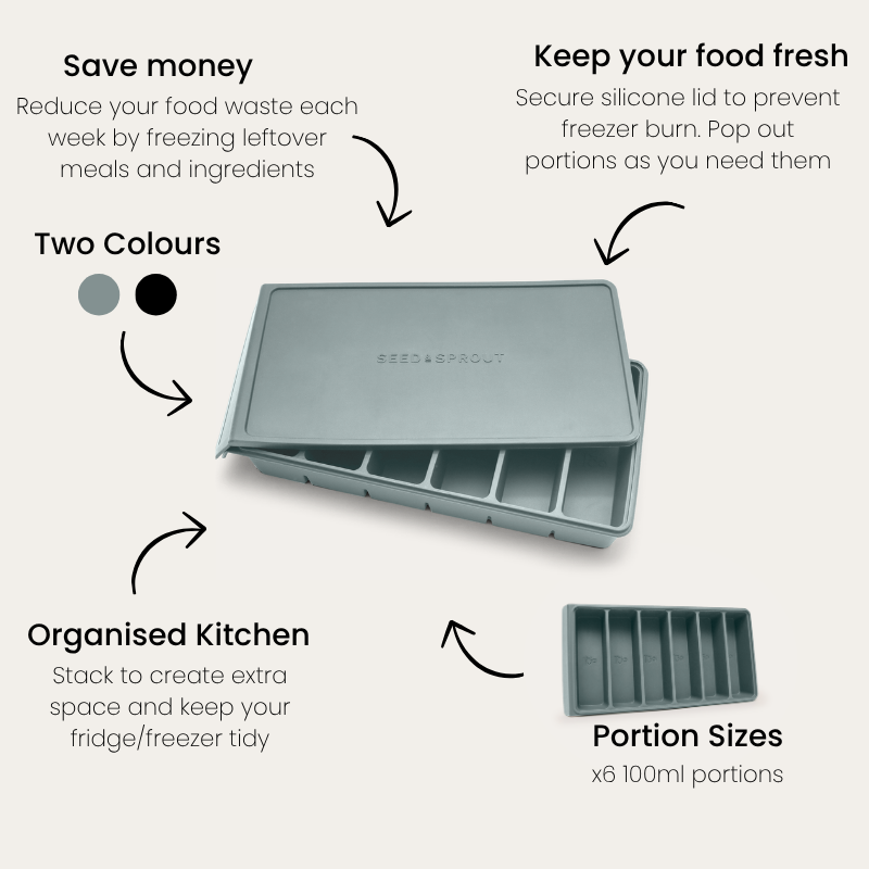 6 Portion Silicone Freezer Tray | 100ml