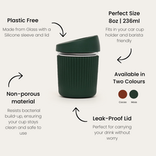 Reusable Glass Coffee Cup