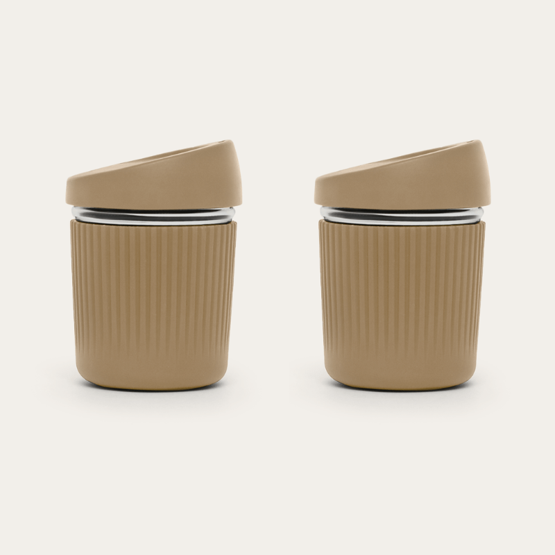Reusable Glass Coffee Cup