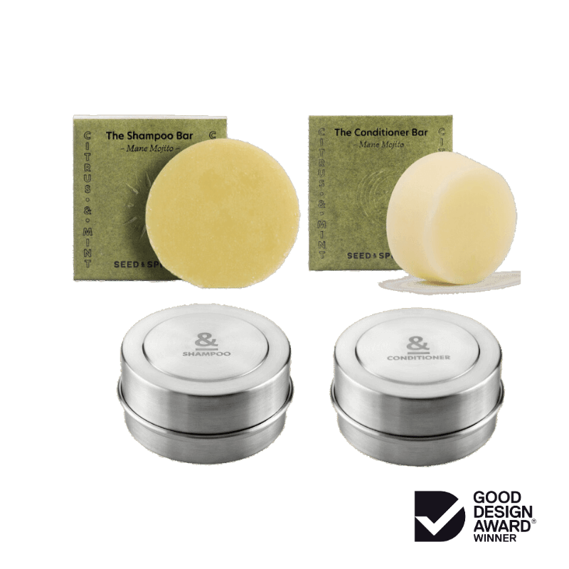 Shampoo & Conditioner Bar Set - For curly hair