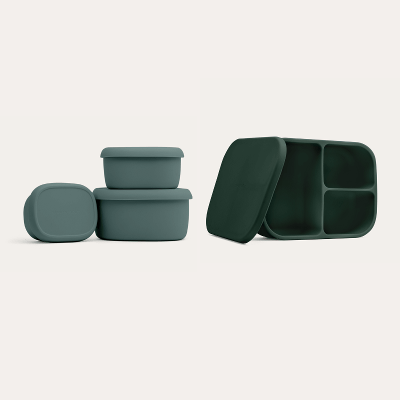 Silicone Bento Box & Snack Box Set | Bag
