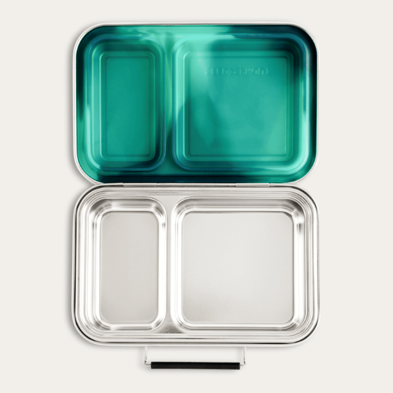 Silicone Seal for a Bento lunch box in ocean colourway