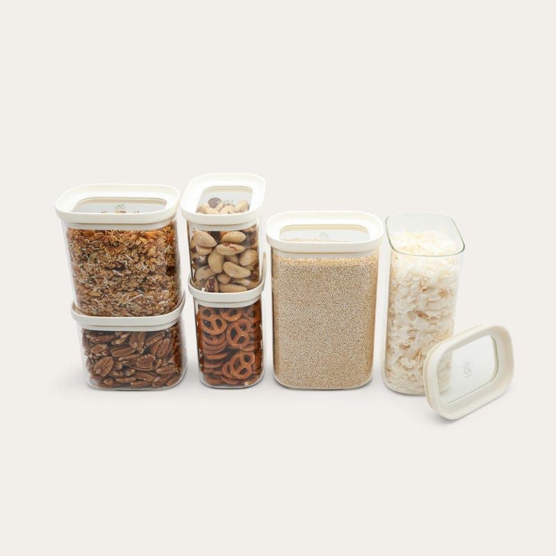 Tallow Rectangle Pantry Jars Set