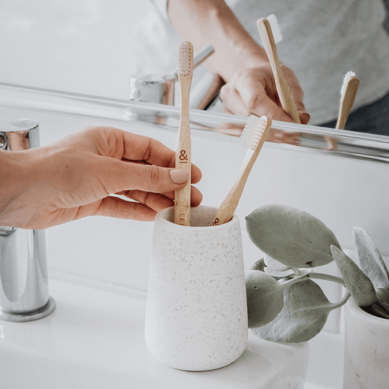 Bamboo Toothbrushes - Pack of 3