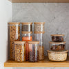 matching jars and food container set