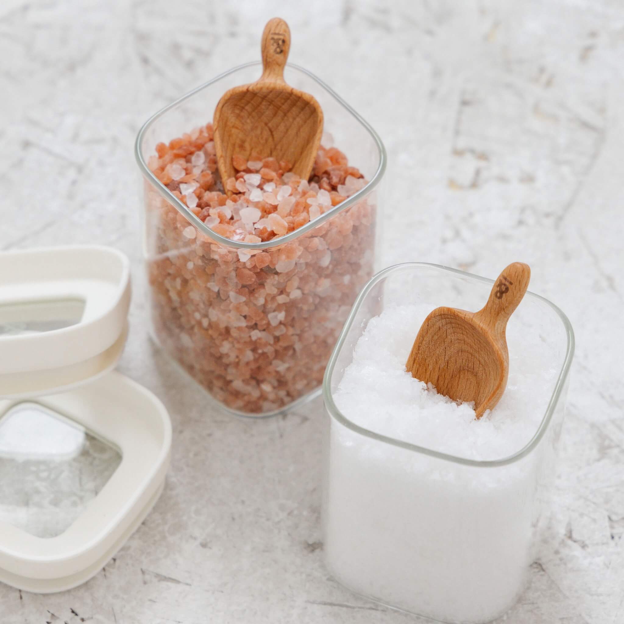 Wooden Beechwood Spice Scoop 4pk