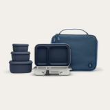 Bento Lunch Box Set | Bag & Silicone Nesting Containers
