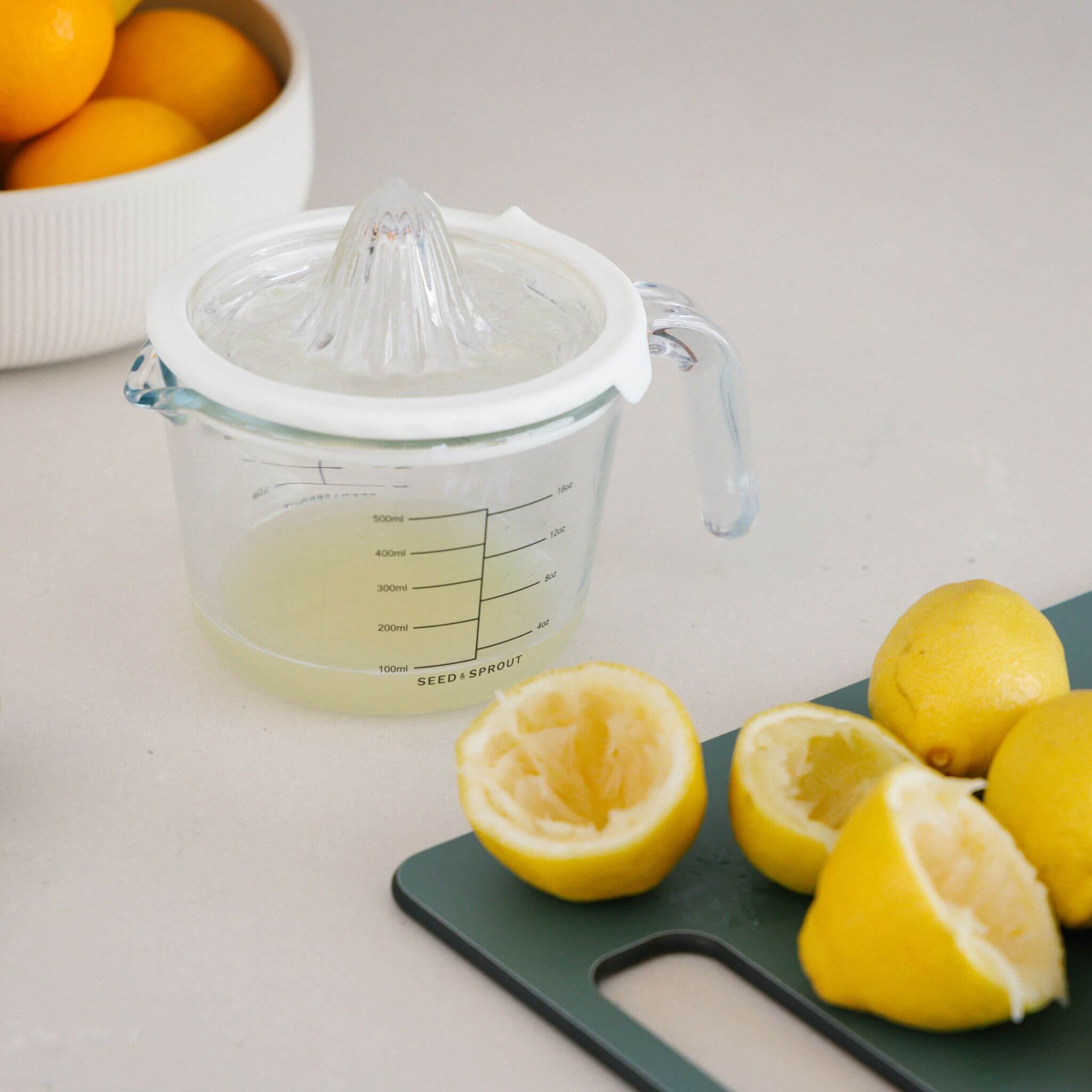 Glass and Silicone Juicer