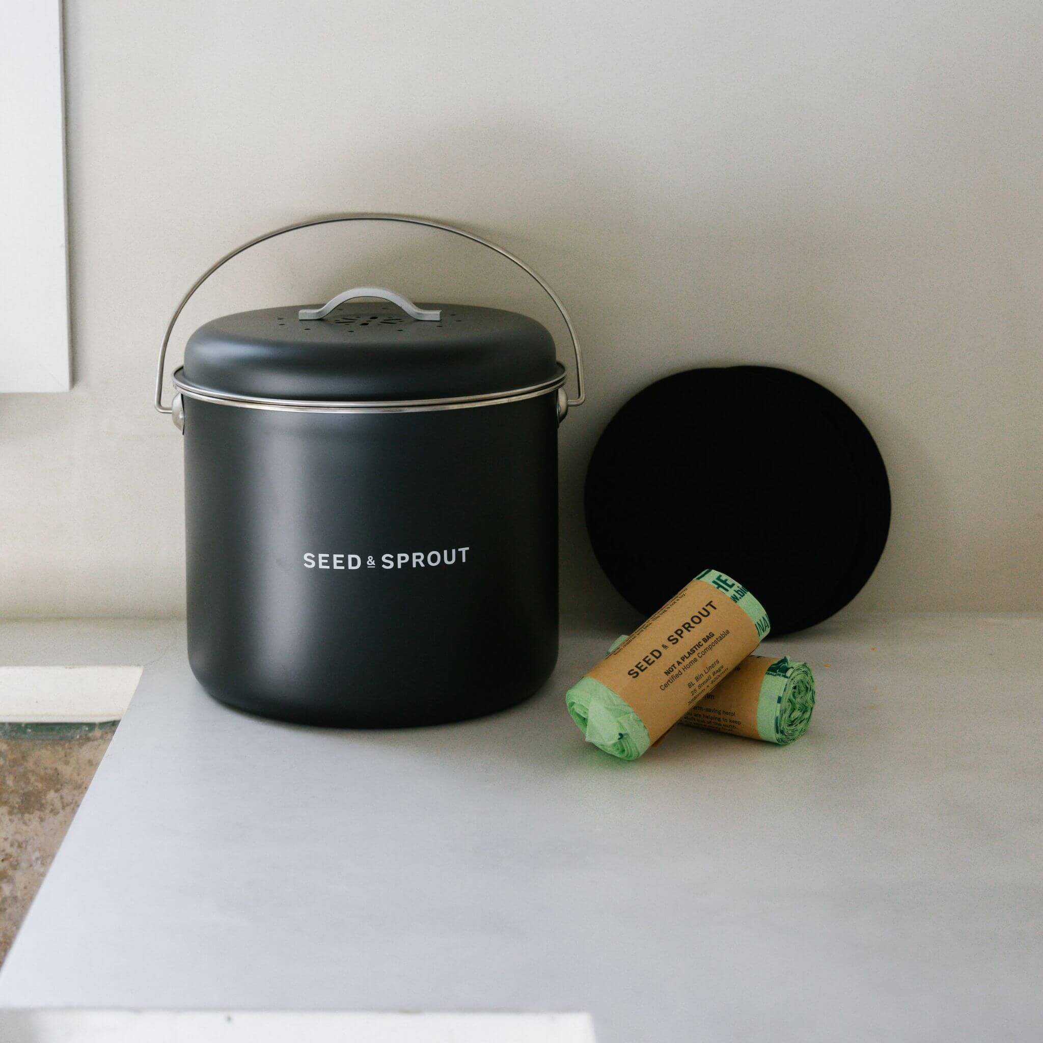 Bin Liners 8L - Sage