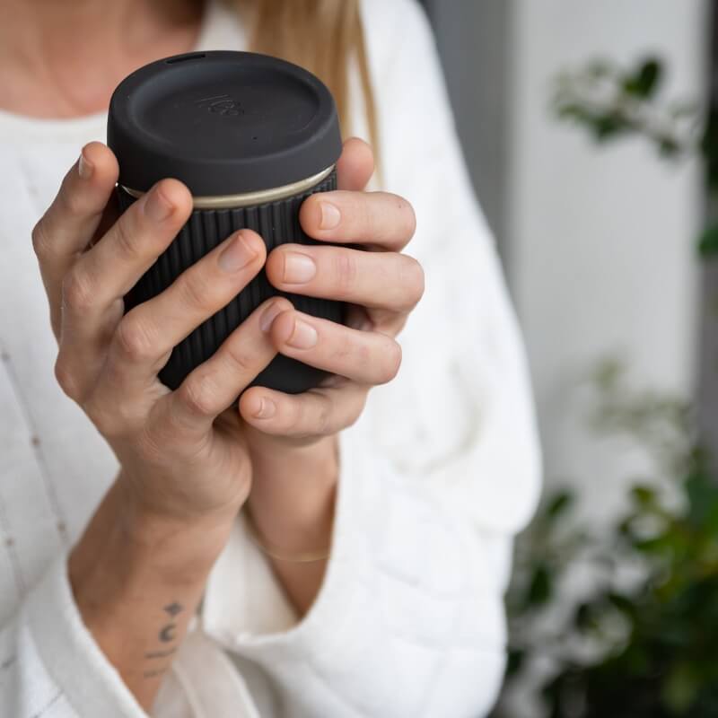 Reusable Glass Coffee Cup | 8oz
