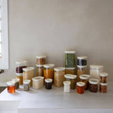 Tallow Rectangle Glass Pantry Jars | 2pk