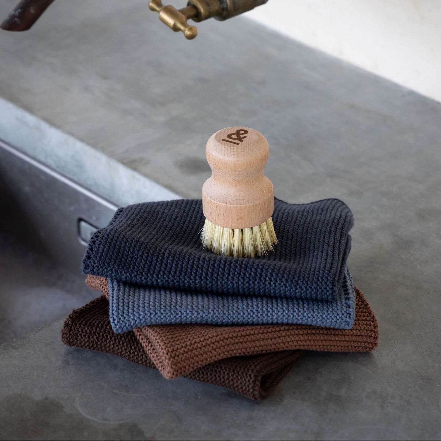 Knitted Dishcloth Set | Organic Cotton
