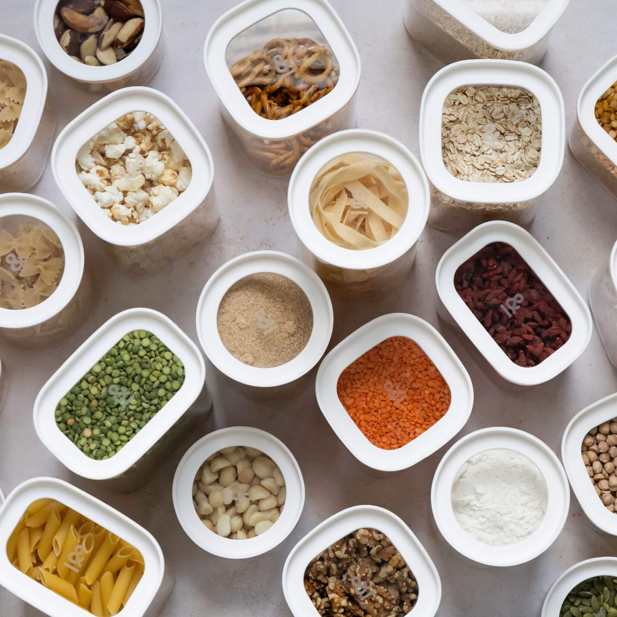 Tallow Rectangle Glass Pantry Jars | 2pk