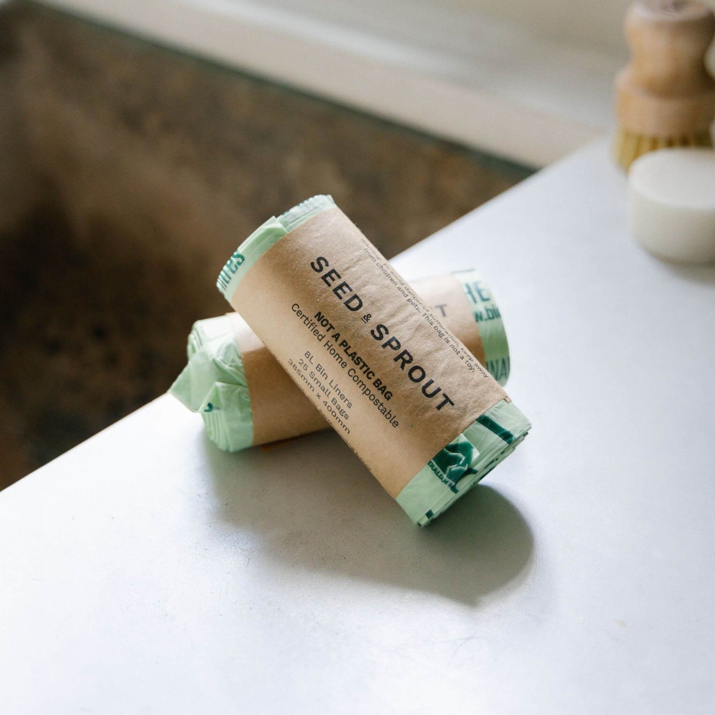 Bin Liners 8L - Sage