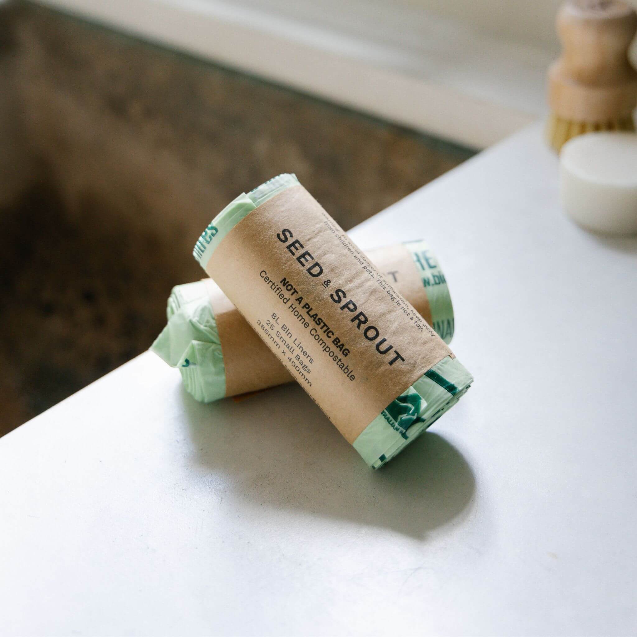 Bin Liners 8L - Sage