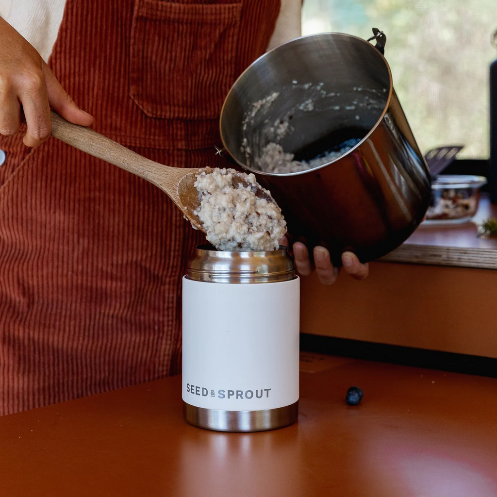Insulated Food Flask - Oat Milk