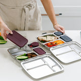 2 Pot Set - Stainless Steel Snack Containers