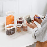 Tallow Rectangle Glass Pantry Jars | 2pk