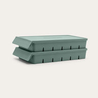Silicone Freezer Mould in eucalyptus green, 6 Portion 100ml, 2 Pack