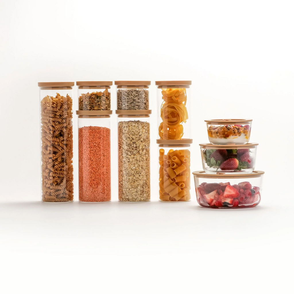 Glass Pantry Storage Container Set