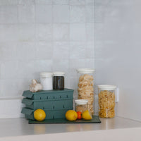 Wategos Round Glass Pantry Jars | Oat Milk