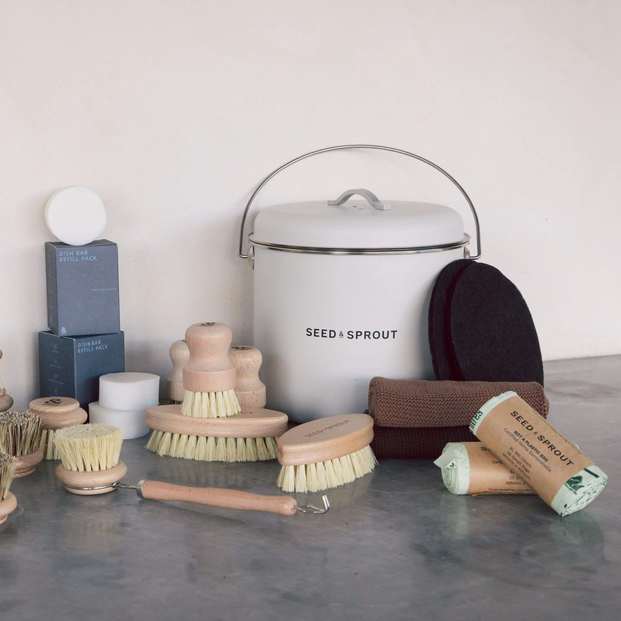 Kitchen Compost Bin | Mushroom