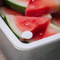 Rectangle Stainless Steel and Glass Containers Set